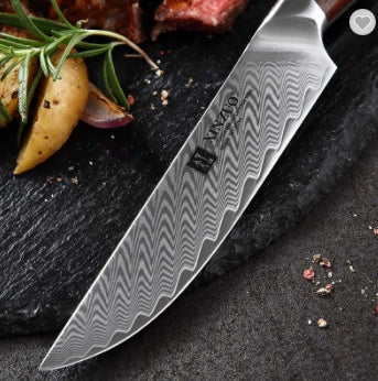 Elevate Your Dining Experience with the Damascus Steel Knife Professional Steak Knife Set