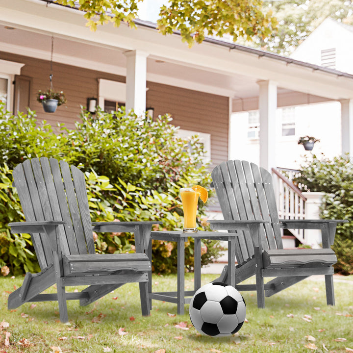 Wooden Garden Outdoor Lounge Patio Chair Wooden Folding Adirondack