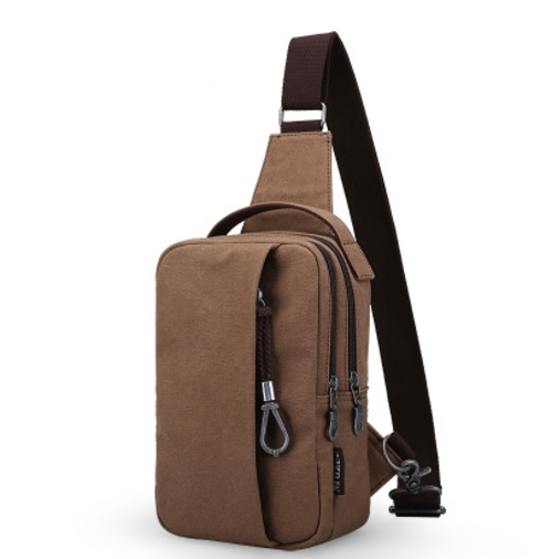 Men's Canvas Crossbody Bag For Hiking
