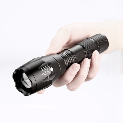 Portable Mini Flashlight LED ZOOM Torch Hunting Zoomable Flashlight