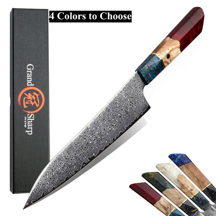 Grandsharp 8.6 Inch Chef's Knife 67 Layers vg10 Japanese Damascus