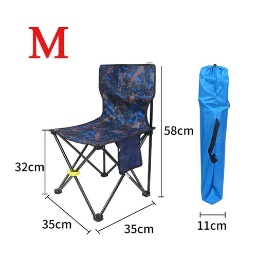 Ultralight Outdoor Chair Portable Folding Chair Camping Quad Chairs